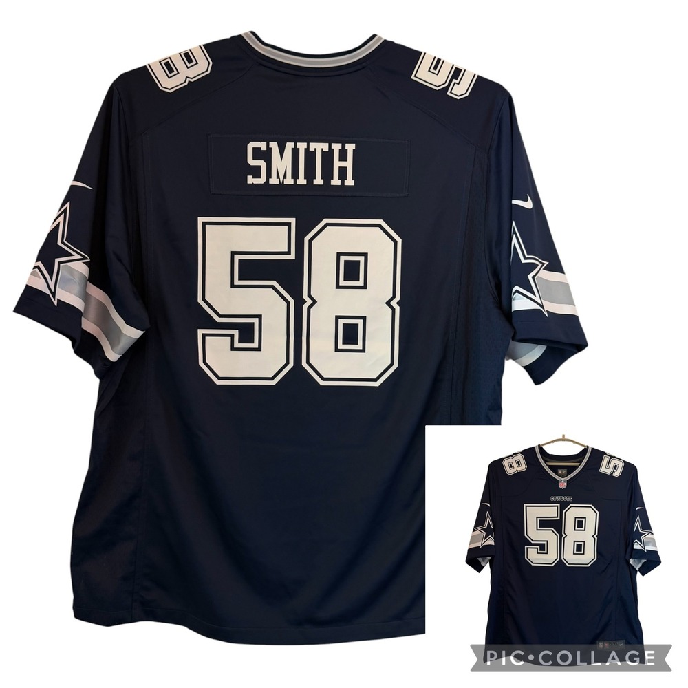 Nike Dallas Cowboys Mazi Smith 58 NFL On Field Jersey 3XL Blue Football NWOT
